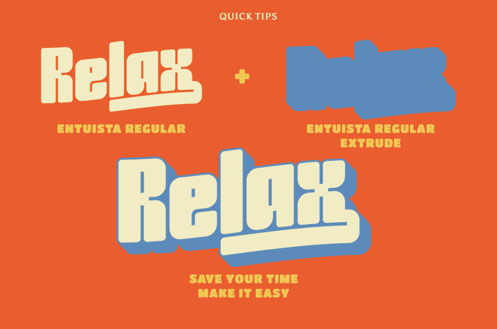 Entuista Font font preview 2