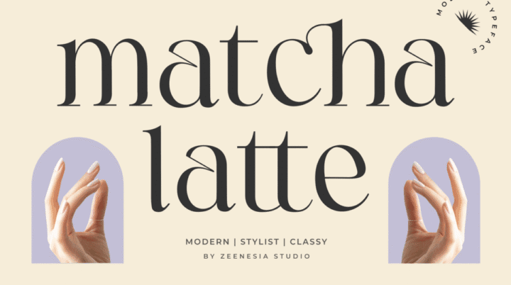 Matcha Latte Font font preview