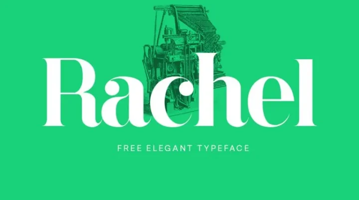 Rachel Typeface font preview