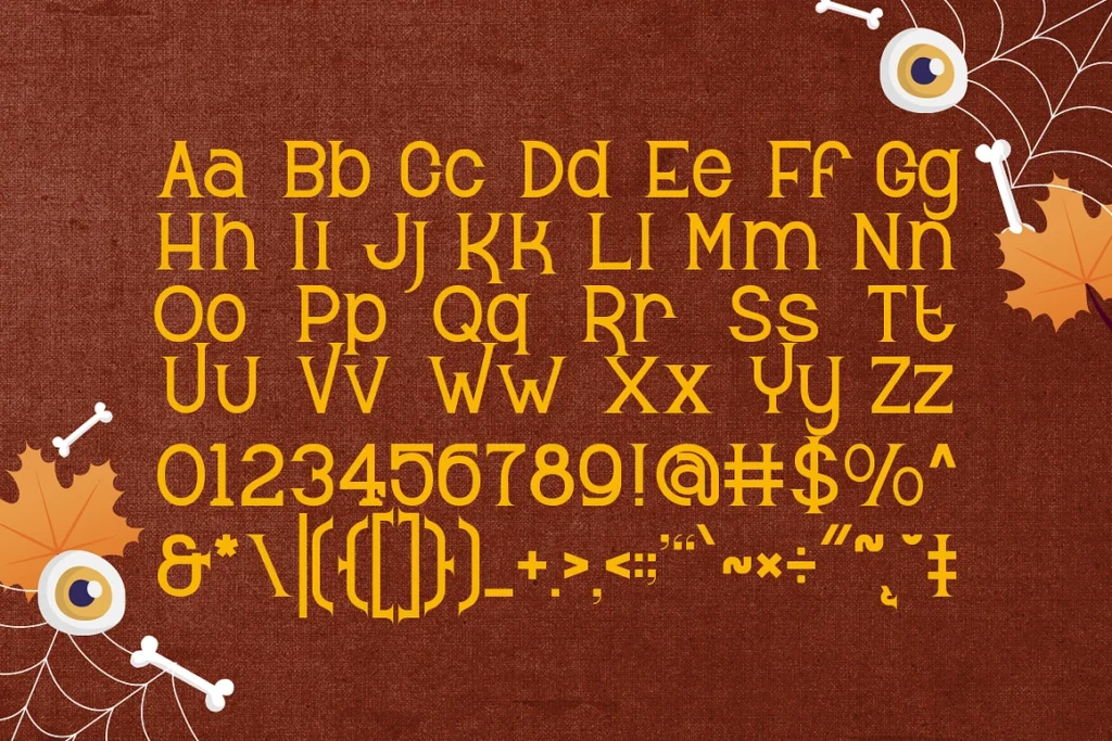 Hallow Fright Font font preview 3