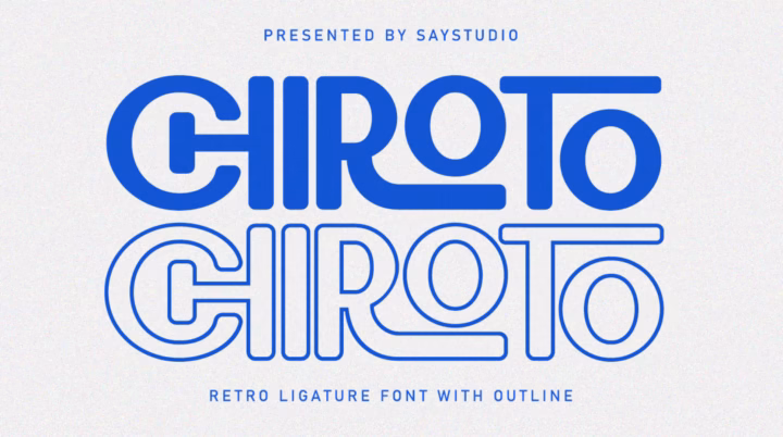 Chiroto Font font preview