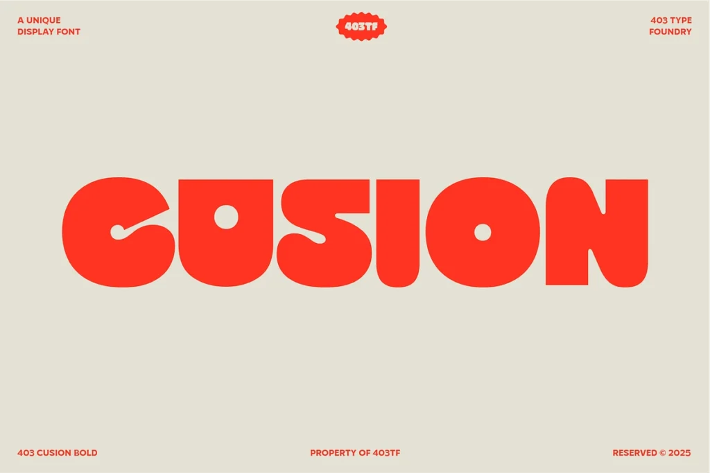 Cusion font preview