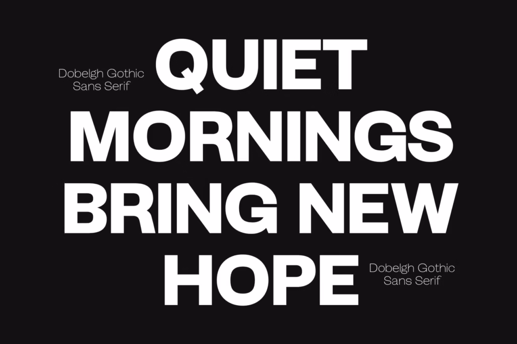 Doblegh Font Family font preview 2