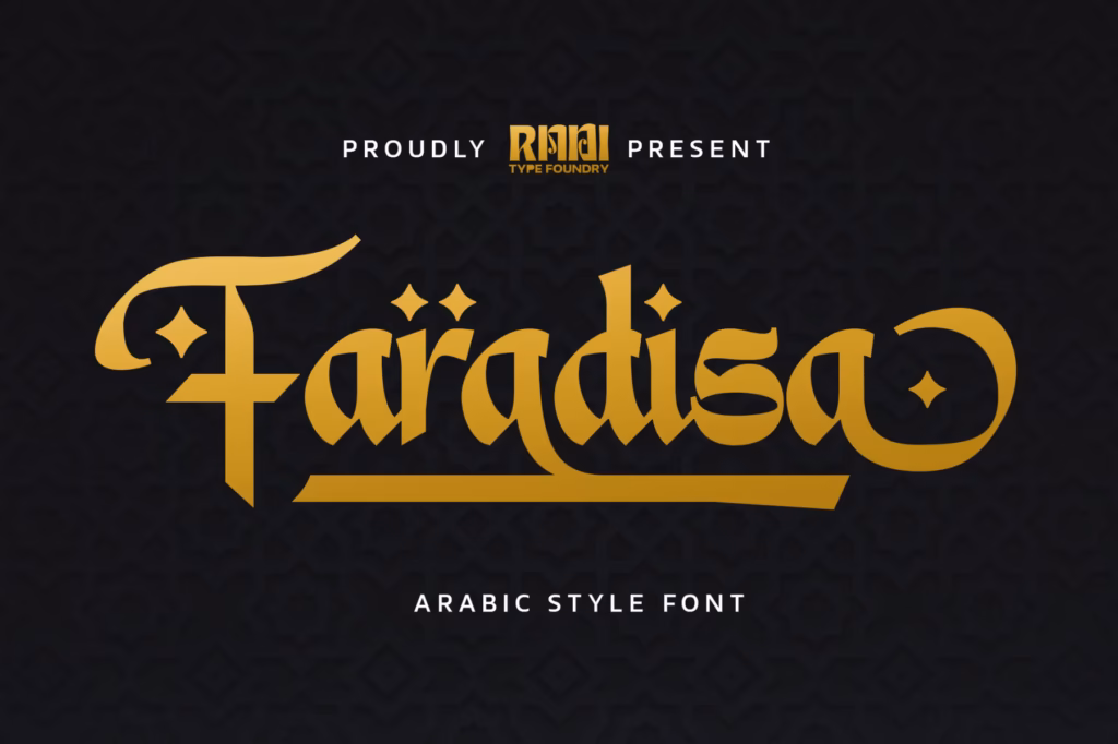 Faradisa Font font preview 1
