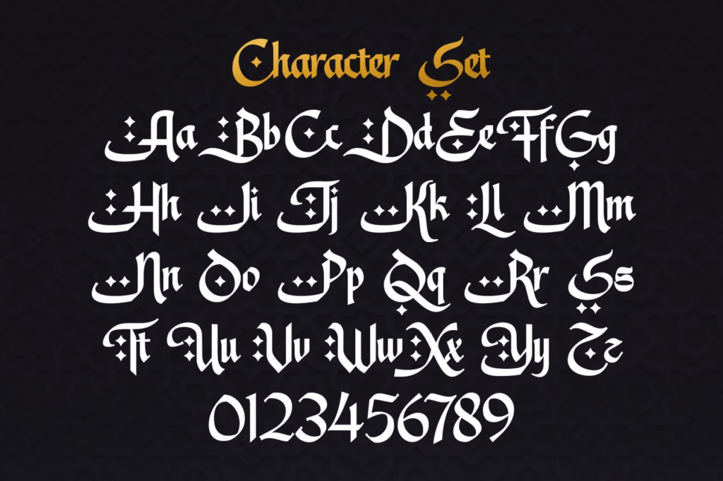 Faradisa Font font preview 2
