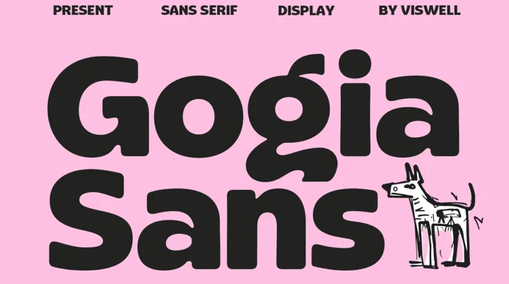 Gogia Sans font preview