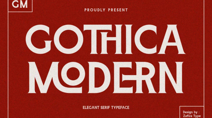 Gothica Modern GM Font font preview