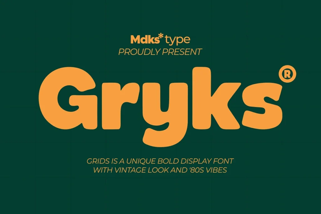 Gryks font preview