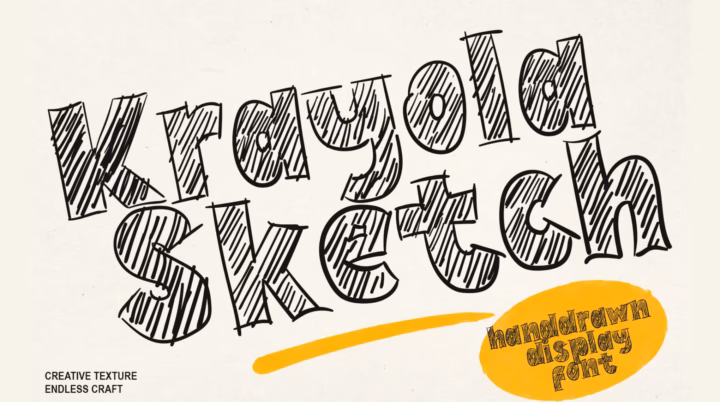Krayola Sketch Font font preview