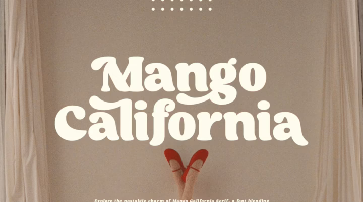 Mango California Font font preview