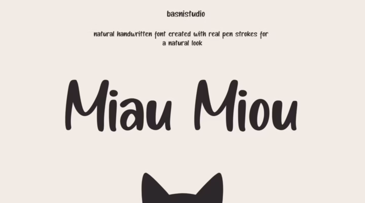 Miau Miou Font font preview