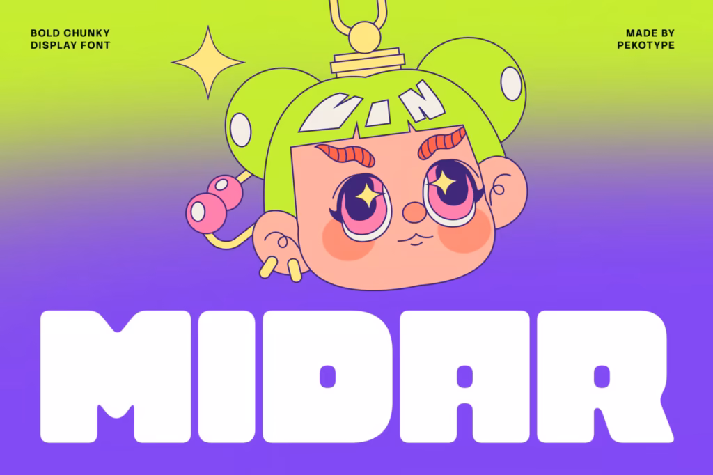 Midar Font font preview 1