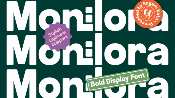 Monilora Font font preview