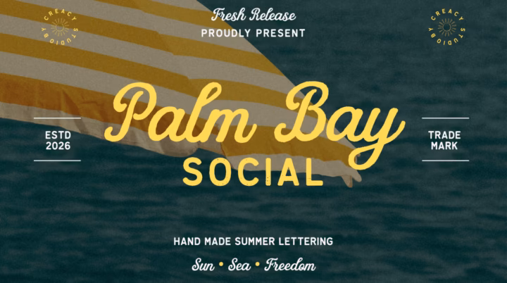 Palm Bay Social Font Family font preview