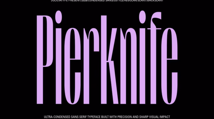 Pierknife Font font preview