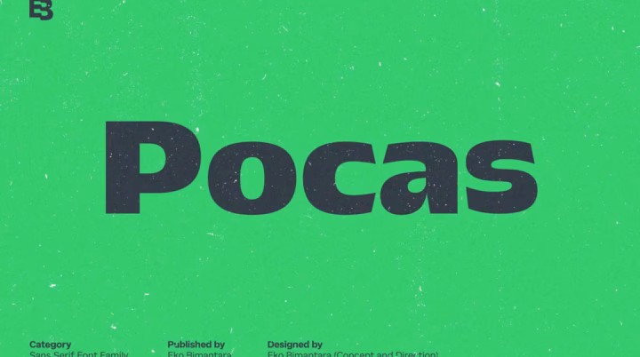 Pocas Font Family font preview