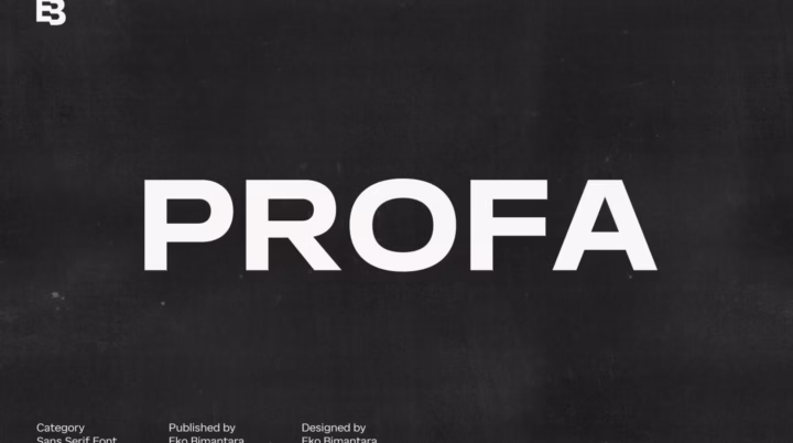 Profa Font Family font preview