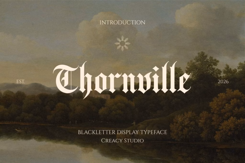 Thornville Font font preview 1